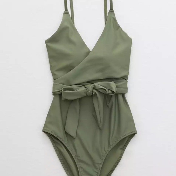 aerie Other - Aerie wrap one piece swimsuit. Sz L long